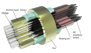 Anchor Head, Wedge & Socket Assembly — OVM Cable Systems