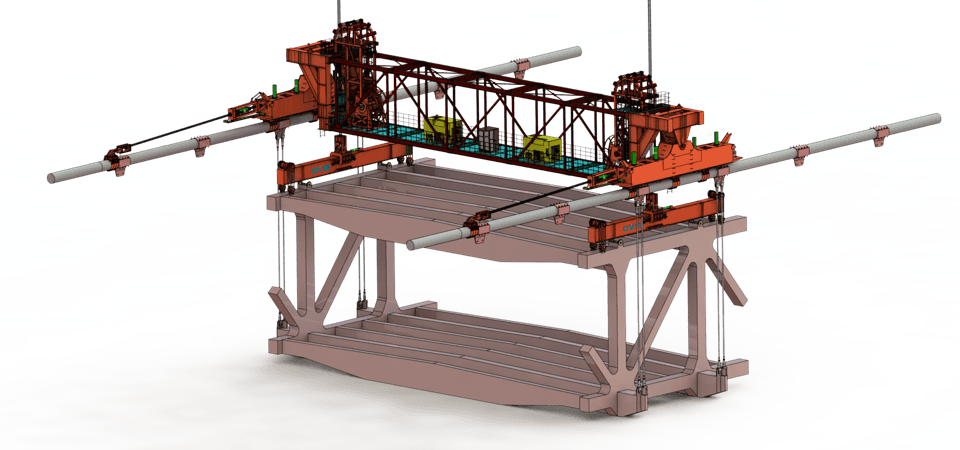 LZDJ1000t Cable-Supported Crane — OVM equipment